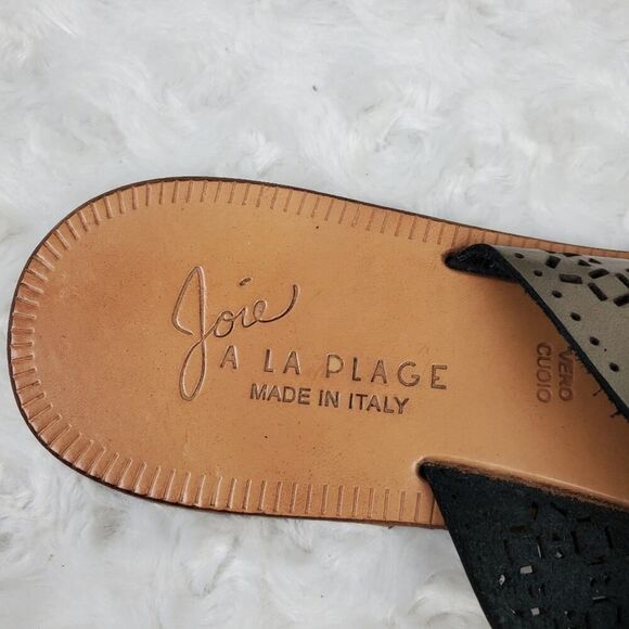Joie A LA Plage Slide Sandals Pewter Size 9 - Picture 3 of 7